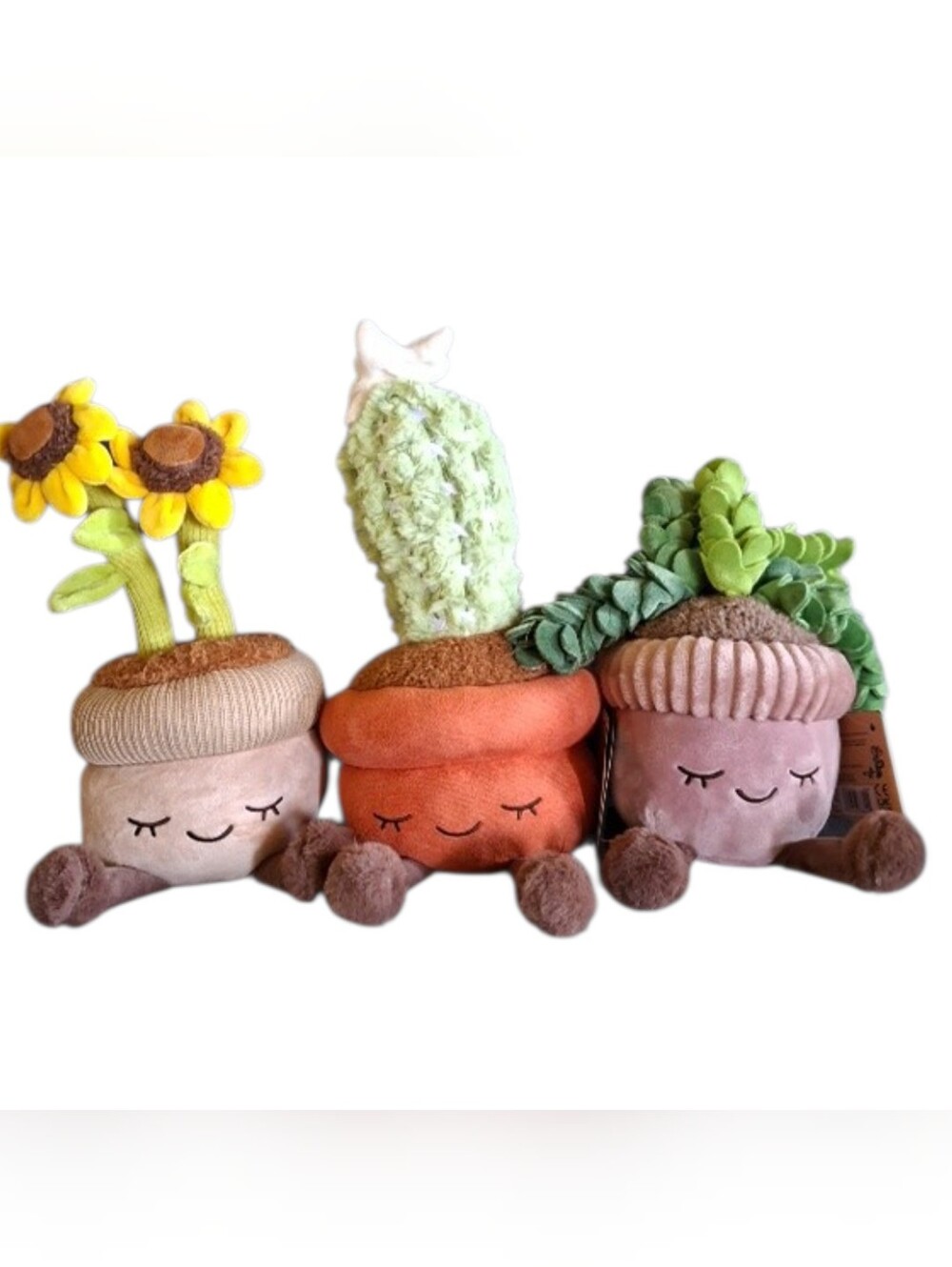 Greenhouse By Russ 12" Plant Plush Lot Of 3 NWT